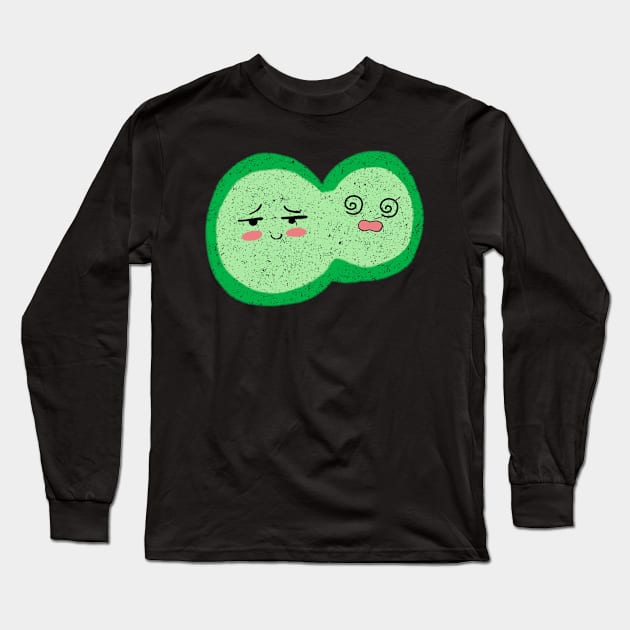 Cute Bacteria Microbes Long Sleeve T-Shirt by labstud